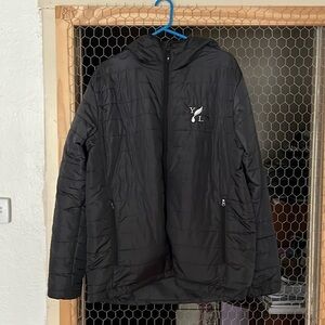 Young Living Black Hooded Puffer